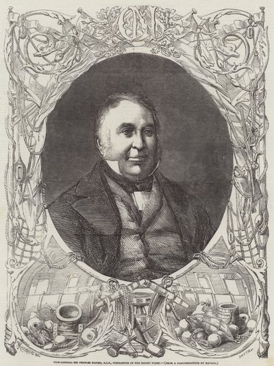Viceammiraglio Sir Charles Napier, KCB, Comandante della Flotta del Baltico da Percy Macquoid